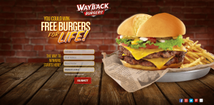 Wayback Burgers Free Burgers for Life Sweepstakes