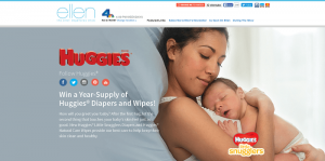 Ellen's Huggies Giveaway