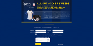 Liberty Mutual Insurance All Out Soccer Sweepstakes