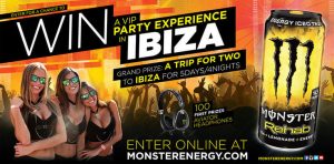 Monster REHAB Chance to Win a VIP Party Experience in Ibiza Sweepstakes