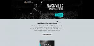 ABC Nashville In Concert Sweepstakes