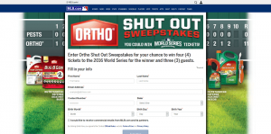 Scotts Ortho Shut Out Sweepstakes