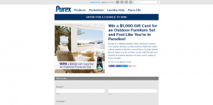 Purex Outdoor Furniture Set Sweepstakes