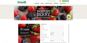 Driscoll's Sweetest Berry Sweepstakes