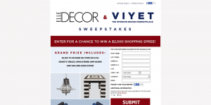 Viyet ELLE Décor Sweepstakes