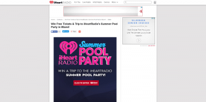 iHeartRadio Win a Trip to the 2016 iHeartRadio Summer Pool Party Sweepstakes