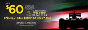 Pirelli Formula 1 Gran Premio De México 2016 Sweepstakes