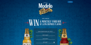 Modelo Summer Tour de Sabor Sweepstakes