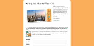 Food Network Magazine Beauty Makeover Sweepstakes