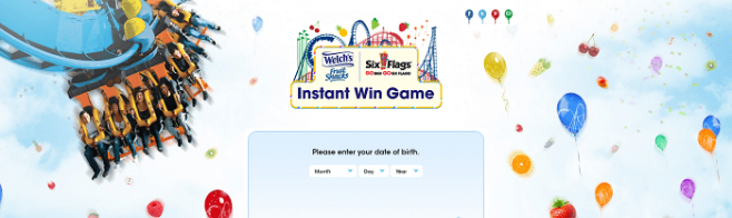 WFSInstantWin.com - Welch’s Fruit Snacks And Six Flags Instant Win Game