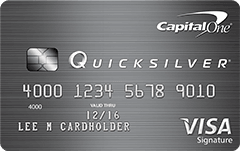 quicksilver credit card from Capital One