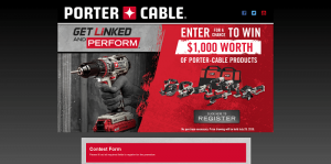 Porter-Cable Get Linked And Perform Giveaway 2016