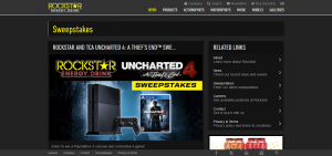 Rockstar and TCA Uncharted 4: A Thief’s End Sweepstakes