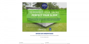 TEMPUR-Pedic Sleeping on the Lead Sweepstakes