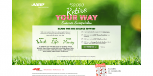 AARP $50K Retire Your Way Summer Sweepstakes
