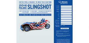 Allstate Slingshot Motorcycle Sweepstakes