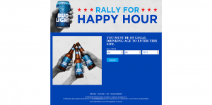 Bud Light Rally for Happy Hour Sweepstakes and Instant Win