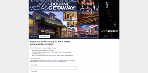 Cinemark Jason Bourne Vegas Getaway Sweepstakes