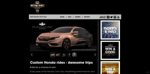 2016 Honda Civic Tour Sweepstakes