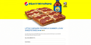 Little Caesars PepsiMoji Summer Lovin' Sweepstakes