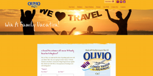 Olivio's A Family Vacation to Anywhere Sweepstakes