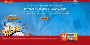 Sun-Maid's Vacation To Universal Studios Hollywood Promotion