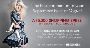 Vogue Ultimate Fall Shopping Spree Sweepstakes