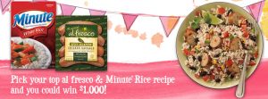 al fresco & Minute Rice Recipe Sweepstakes