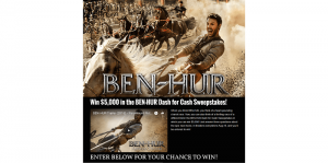 BEN-HUR Dash for Cash Sweepstakes