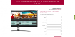 B&H LG Curved Monitor Sweepstakes