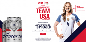 2016 Budweiser Team USA Sweepstakes