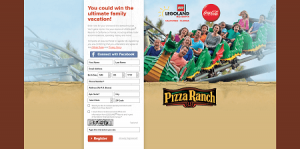 Pizza Ranch Build Your Own Family Vacation Sweepstakes