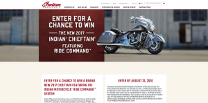 Indian Motorcycle 2017 Chieftain Sweepstakes