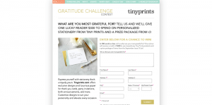 O The Oprah Magazine Gratitude Challenge Contest