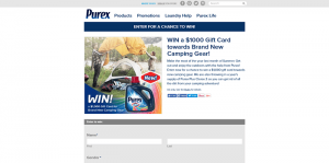 Purex Camping Gear Sweepstakes