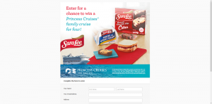 Sara Lee Snacks Princess Cruises Sweepstakes