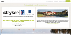 Stryker Challenge Sweepstakes