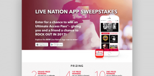 Live Nation App Sweepstakes