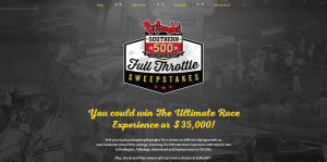 Bojangles’ Southern 500 Full Throttle Sweepstakes