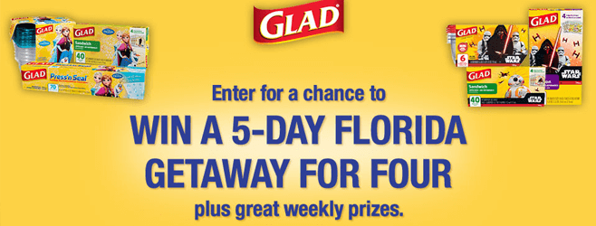 Glad.com/FoodProSweeps - Glad Food Protection Sweepstakes