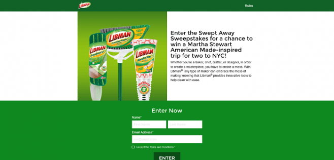 Libman Get Swept Away Sweepstakes