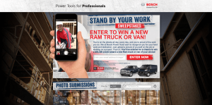 Bosch Stand By Your Work Sweepstakes