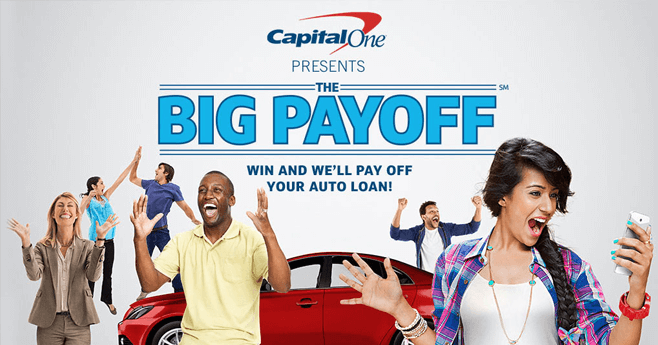 CapitalOneBigPayoff.com - Capital One Auto Finance Big Payoff Sweepstakes 2016