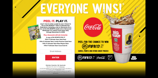 Coca-Cola and 7-Eleven EA SPORTS Instant Win Game