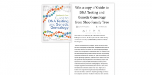 The Family Tree Guide to DNA Testing and Genetic Genealogy Contest 