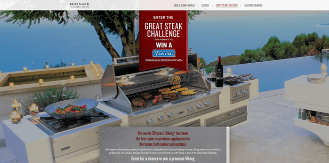 Beringer Founders’ Estate Great Steak Challenge Sweepstakes