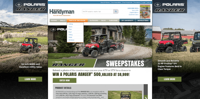 The Family Handyman Ranger 500 Sweepstakes