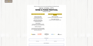 Kitchn Food Network & Cooking Channel New York City Wine & Food Festival Sweepstakes