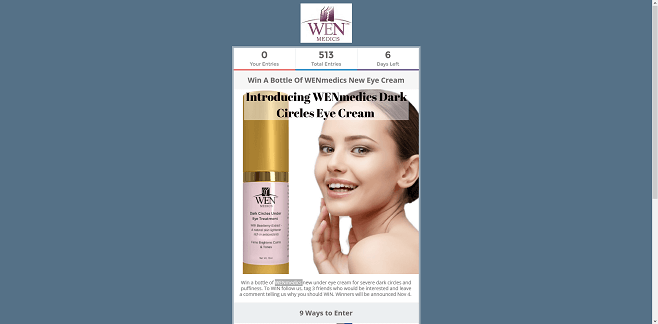 WENmedics Dark Circles Eye Cream Giveaway