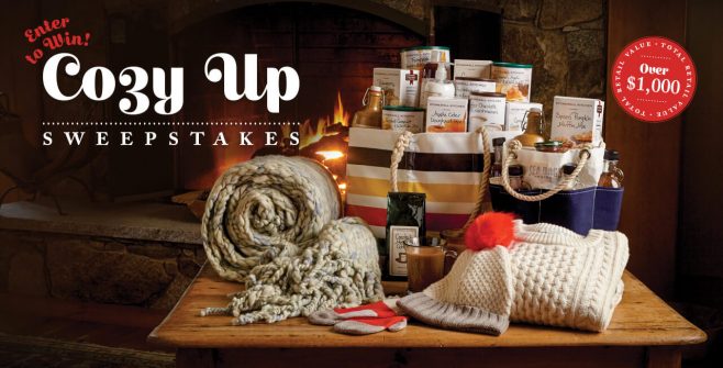 Stonewall Kitchen Cozy Up Sweepstakes